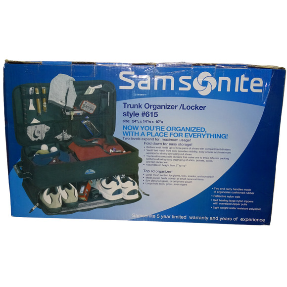 Samsonite Golf Trunk Organizer/Locker Samsonite Travel Bag Style 